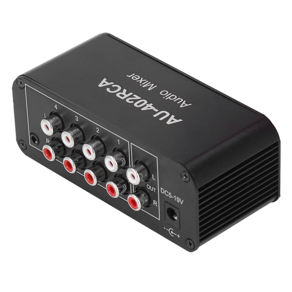 Bidirectional Audio Switcher 4 Way Stereo L R Sound Channel 4 In 2 Out Rca Splitter Selector 5021321298988