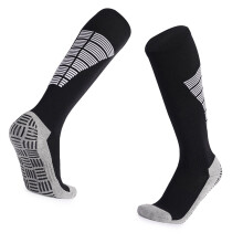Calcetines de running hasta la rodilla para hombres y mujeres, fútbol, con soporte, antideslizantes, transpirables AU