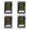 4er-Set 0,36 Zoll 4-stellige TM1637 7-Segment-LED Gelb 16