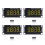 4er-Set 0,36 Zoll 4-stellige TM1637 7-Segment-LED Gelb 2