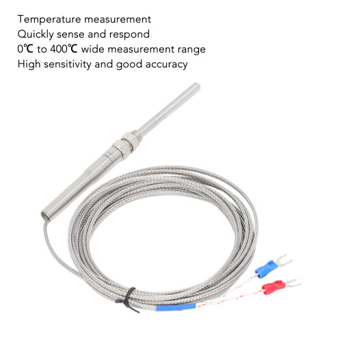 Thermoelement Typ K, Sonden-Typ, 50 mm, 5 m, 0-400C 2