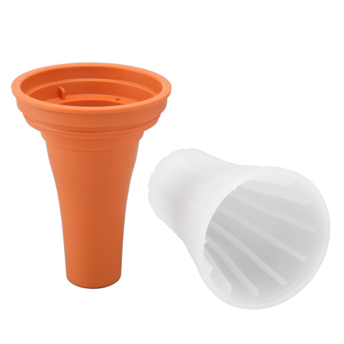 Slushie-Maker-Becher 150 ml orange groß mit Deckel