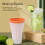 Slushie-Maker-Becher 150 ml orange groß mit Deckel 9