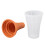 Slushie-Maker-Becher 150 ml orange groß mit Deckel 14