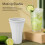 Slushie Maker Becher 150 ml großer weißer Becher mit Deckel 5