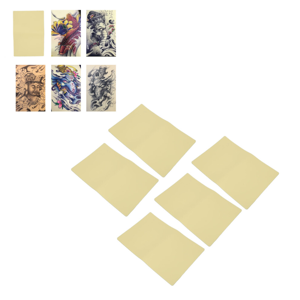 5pcs Thick Tattoo Practice Skin Blank Fake Supplies Double Available for Makeup Eyebrows