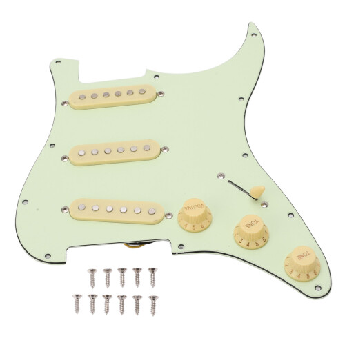 SSS Pickguard Vintage Grün Metall Schutzplatte 1