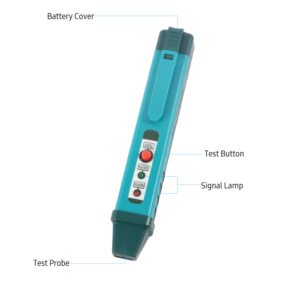 Magnetic Pole Pen Polarity Tester N/S Pole Identify Tool North And South Magnetic Pole Identifier Magnet Detector 7681321303815