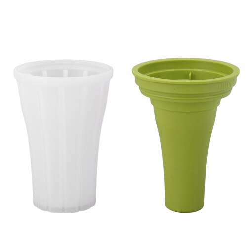Slushie-Maker-Becher 150 ml grün 7,27 oz mit Deckel 1