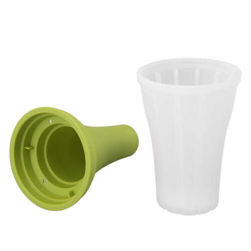 Slushie-Maker-Becher 150 ml grün 7,27 oz mit Deckel