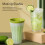 Slushie-Maker-Becher 150 ml grün 7,27 oz mit Deckel 11