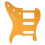 SSH Aluminium Orange Pick Guard für E-Gitarre 1