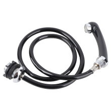 Cabezal de ducha para cama de champú, agujero de 3,2–3,5 cm con manguera