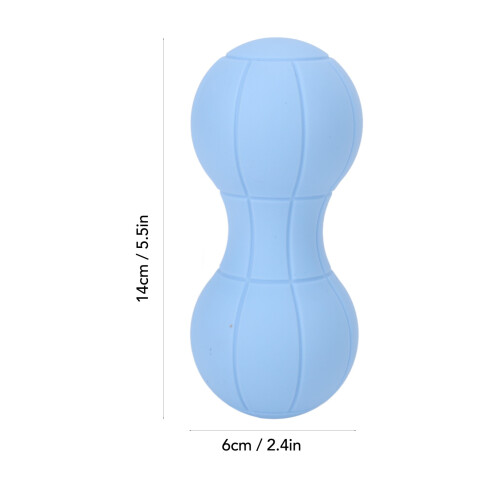 Blue Peanut Doppel-Lacrosseball, Silikon 14x6 cm 2
