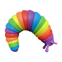 Juguete desestresante en forma de babosa, 18,5 cm, plástico colorido