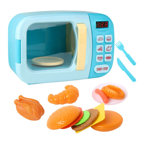 Set de Microondas Eléctricos Azul - Modelo: Horno de Juguete 1