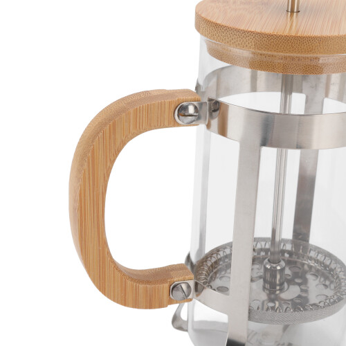 Vidrio-Bambú Prensa Francesa 350 ml Café Natural 2