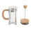 Vidrio-Bambú Prensa Francesa 350 ml Café Natural 5