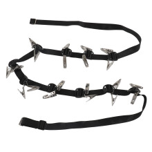 Hutablage aus Stahl, wandmontiert, 20 Clips, schwarz