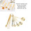 7-in-1-Goldmesslöffel-Set, 0,5–7,5 ml, 12–13 cm 11