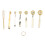 7-in-1-Goldmesslöffel-Set, 0,5–7,5 ml, 12–13 cm 2