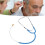 Stethoskop aus Metall binaural hellblau 16