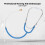 Stethoskop aus Metall binaural hellblau 10
