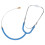 Stethoskop aus Metall binaural hellblau 1