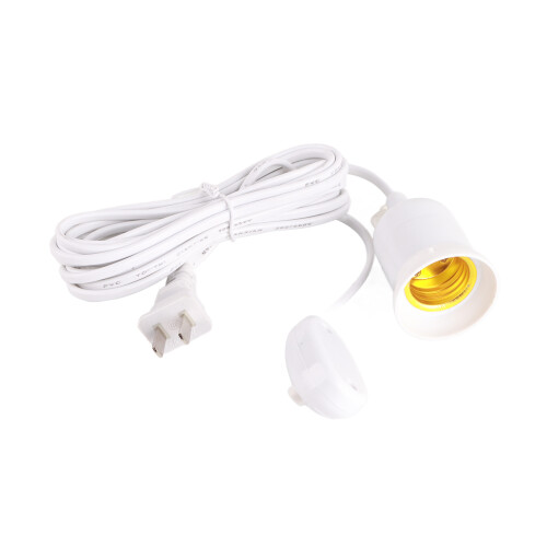 Portalámparas E27 con cable 3m 5m 8m 10m blanco 6V 1