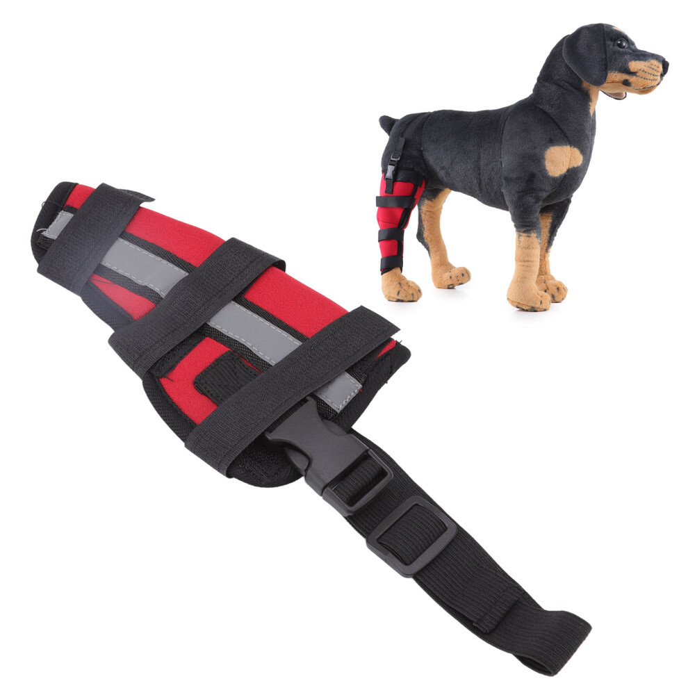 Dog Hind Leg Brace Breathable Comfortable Stable Support Pet Knee Pads for Surgery Recovery XXS