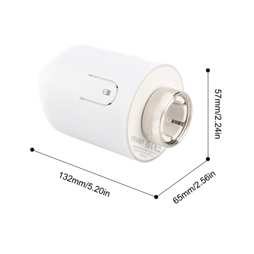 Tuya Zigbee TRV 9758,458,4 mm 3AA Weiß 1