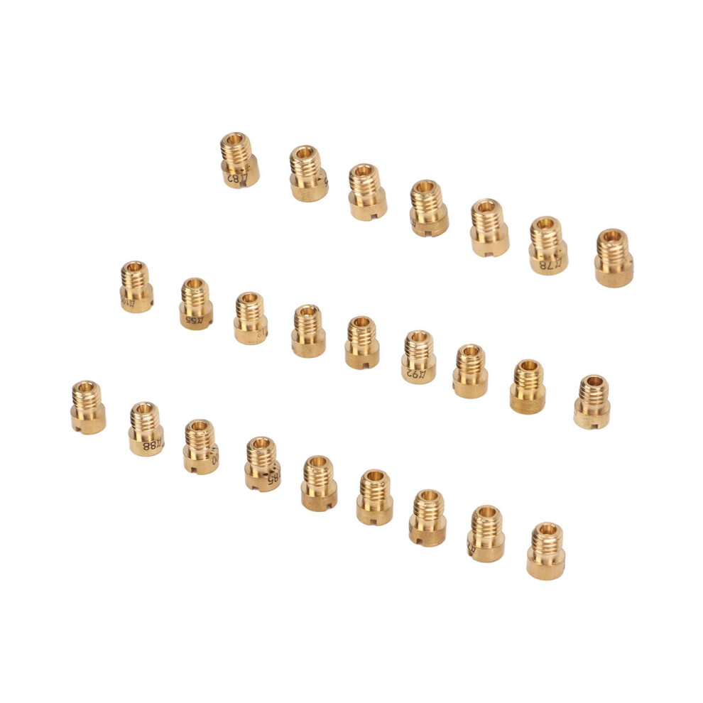 25Pcs Motorcycle Carburetor Main Jet Kit 55 To 115 M5 Accessories Metal For Dellorto Phbg 21 Phbg 19.5 Phbg 19 4951321309777