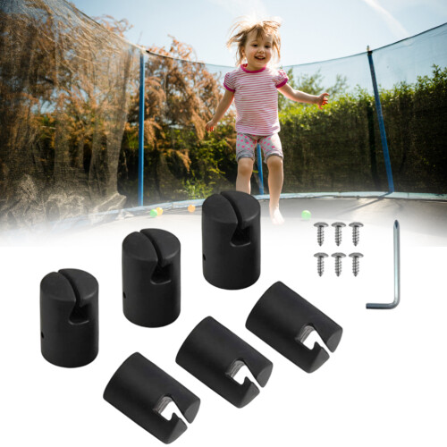 ABS Trampolin-Sicherheitsnetzpfosten 58x32mm Schwarz 2