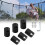 ABS Trampolin-Sicherheitsnetzpfosten 58x32mm Schwarz 6