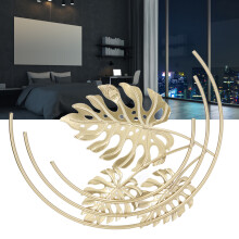 Eisen-Wand-Skulpturen Gold-Metallblatt-Wanddekoration