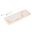 Teclado plegable de silicona de 106 teclas naranja USB 15