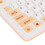 Teclado plegable de silicona de 106 teclas naranja USB 8