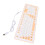Teclado plegable de silicona de 106 teclas naranja USB 3