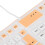 Teclado plegable de silicona de 106 teclas naranja USB 12