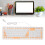 Teclado plegable de silicona de 106 teclas naranja USB 13