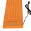Teclado plegable de silicona de 108 teclas naranja USB 3