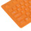 Teclado plegable de silicona de 108 teclas naranja USB 7