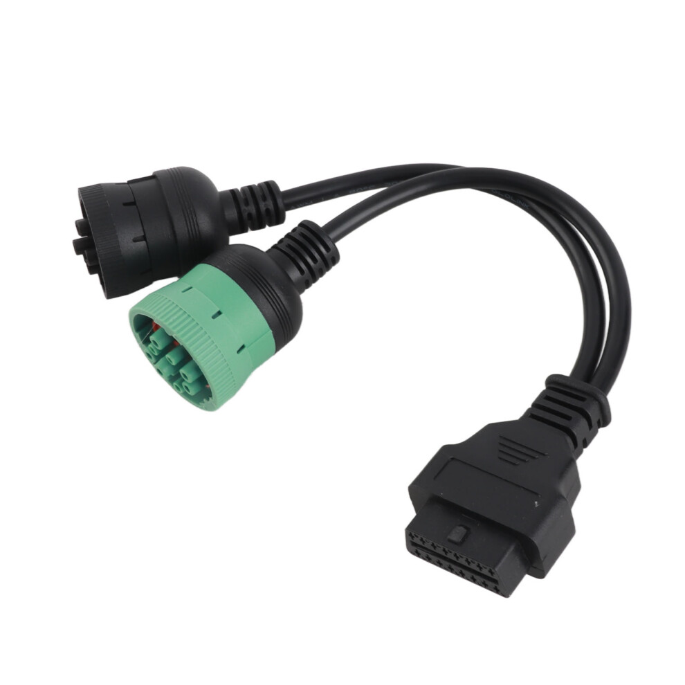J1708 6 Pin J1939 9 Pin To Obd2 16 Pin Female Adapter Diagnostic Y Cable For Heavy Duty Trucks Buses Trailers 3341321315280