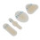 4 Stück Gel-Blasenpflaster, unsichtbar - Tri4,54,3 cm 3