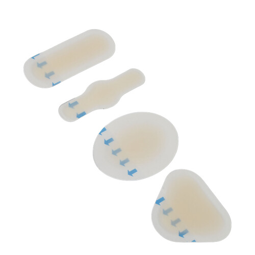 4 Stück Gel-Blasenpflaster, unsichtbar - Tri4,54,3 cm 1