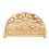 Serviettenhalter Gold-Eisen-Muster 3,6 x 15 x 7,6 cm 2
