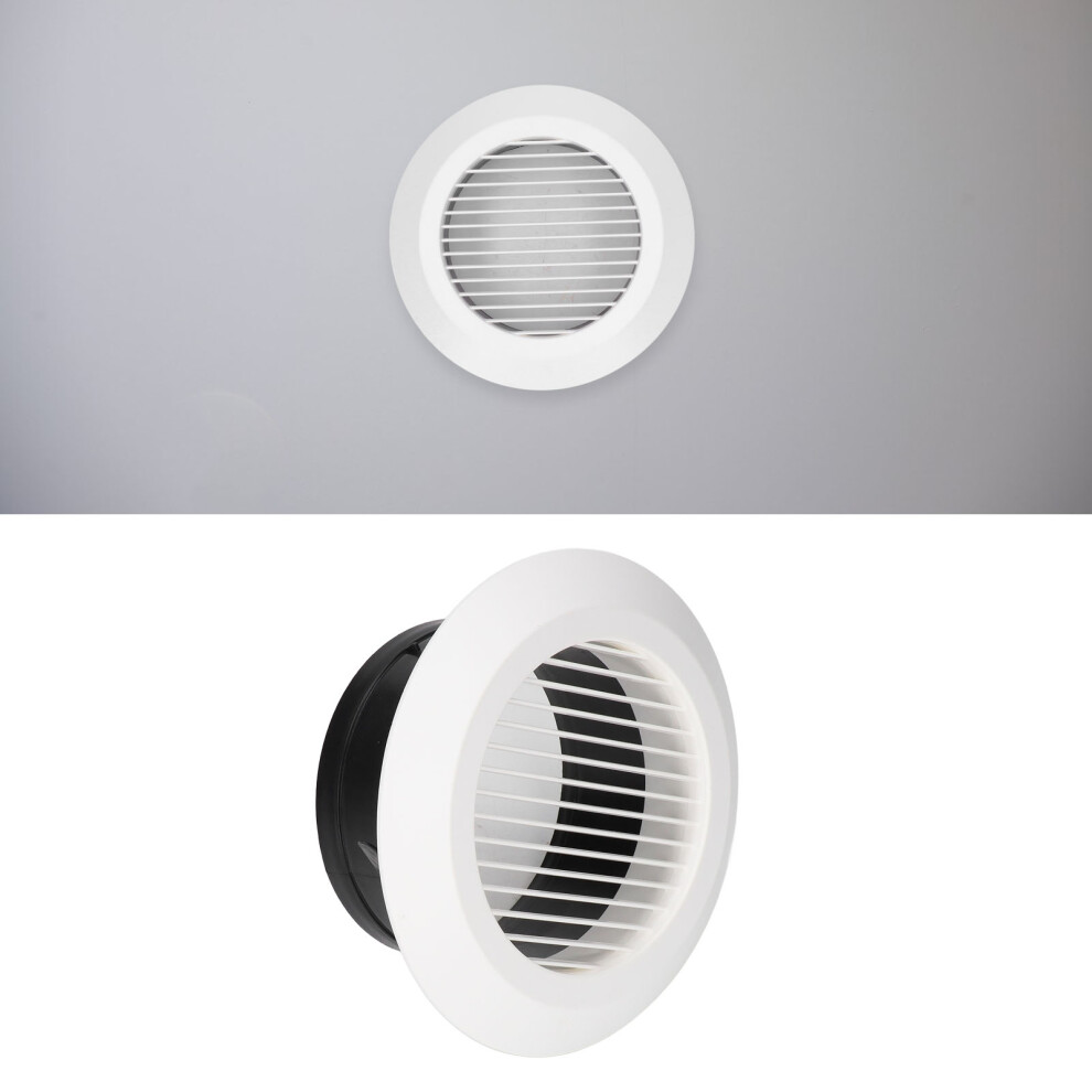 Round Air Vent Abs Louver Grille Cover Soffit For Bathroom Office Kitchen Ventilation 4In 9411321316199