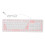 Teclado plegable de silicona de 106 teclas rosa con cable USB 2