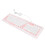Teclado plegable de silicona de 106 teclas rosa con cable USB 15