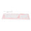 Teclado plegable de silicona de 106 teclas rosa con cable USB 16